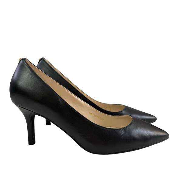 Cole Haan Go To Park Black Leather Almond Toe Pumps Size 5.5B - Picture 2 of 16